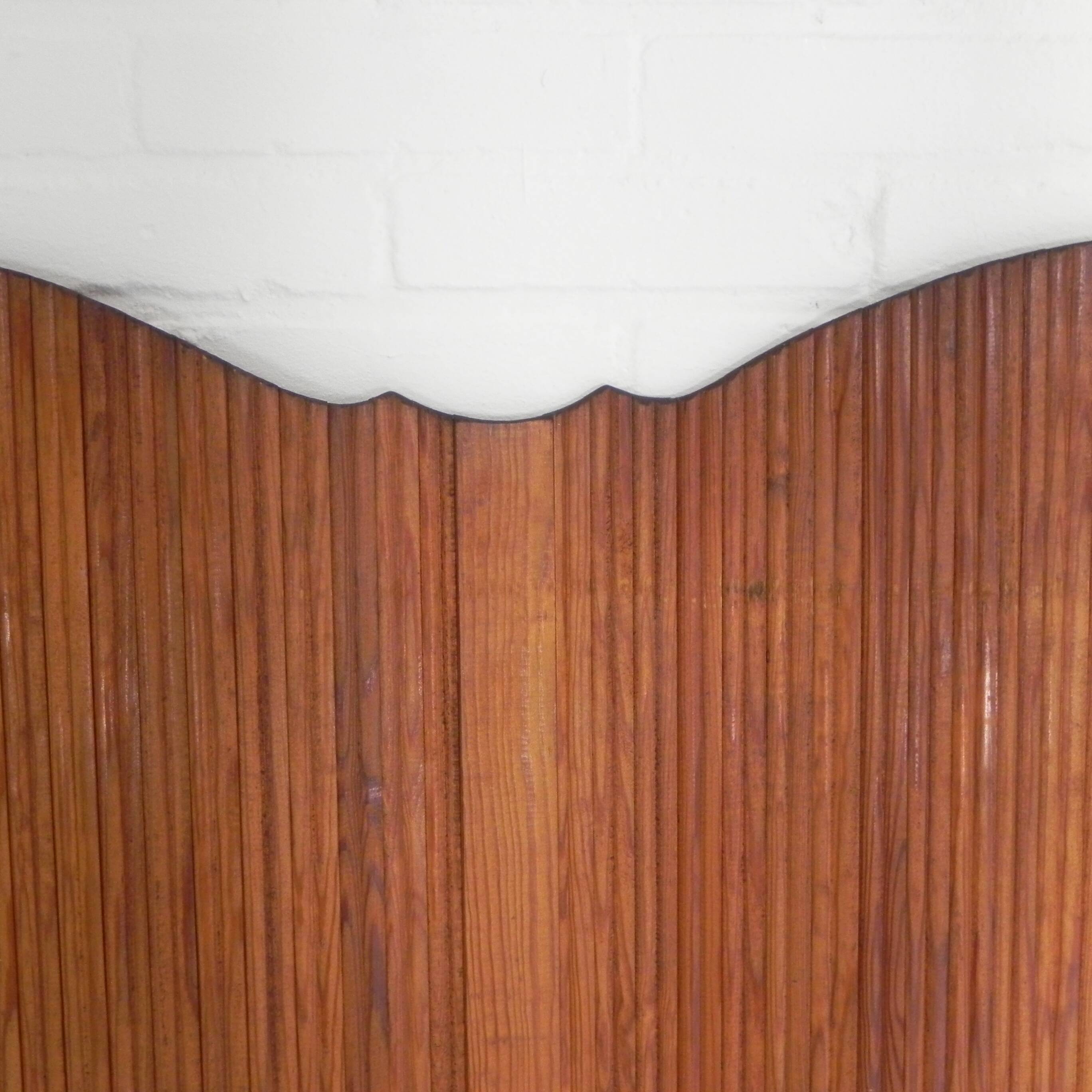 Room divider S.N.S.A. with pine slats in Baumann style, 1950s.