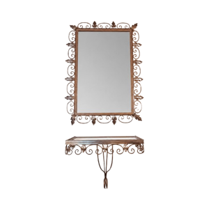 Miroir en laiton vintage - deknudt