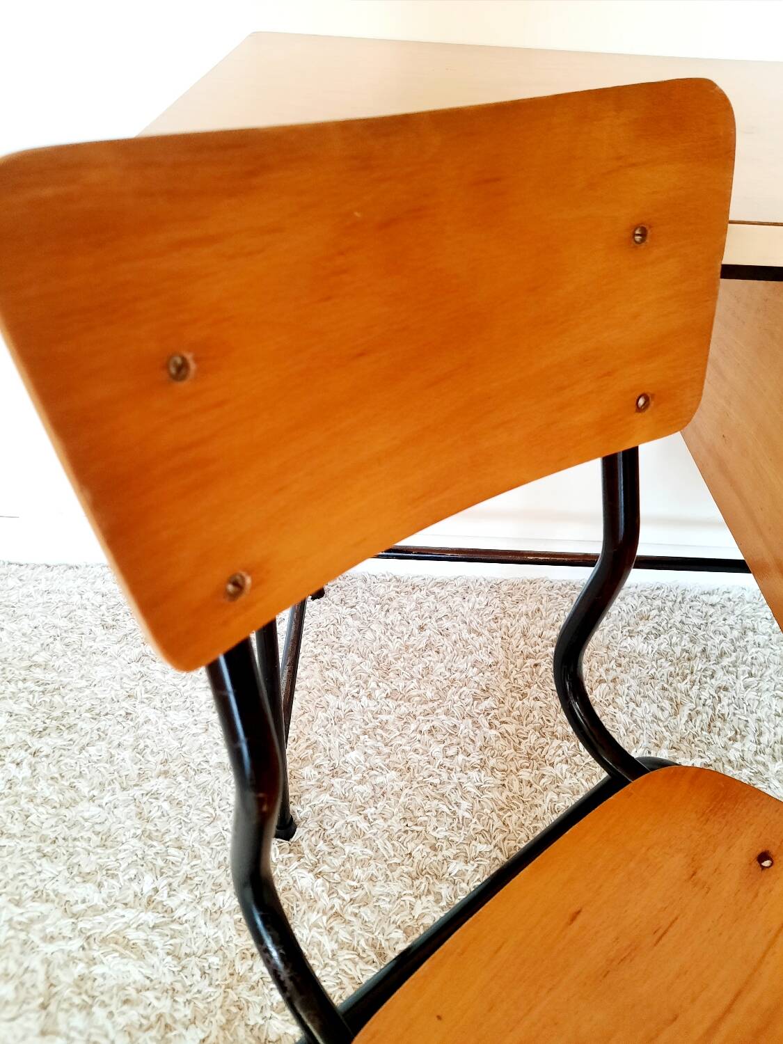 Bureau bois vintage années 50s