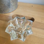 Bougeoir étoile en verre