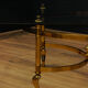 Glass coffee table and gilding Hollywood Regency