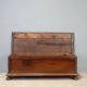 18th-century walnut chest with mouldings
