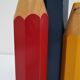 Lamp foot three pencils wood beech vintage 80s