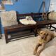 Vintage oak church pew 1940 /1950
