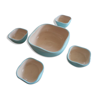 Set of 5 Kéramos 1960' cups