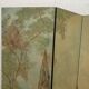 20th century three-leaf painted screen