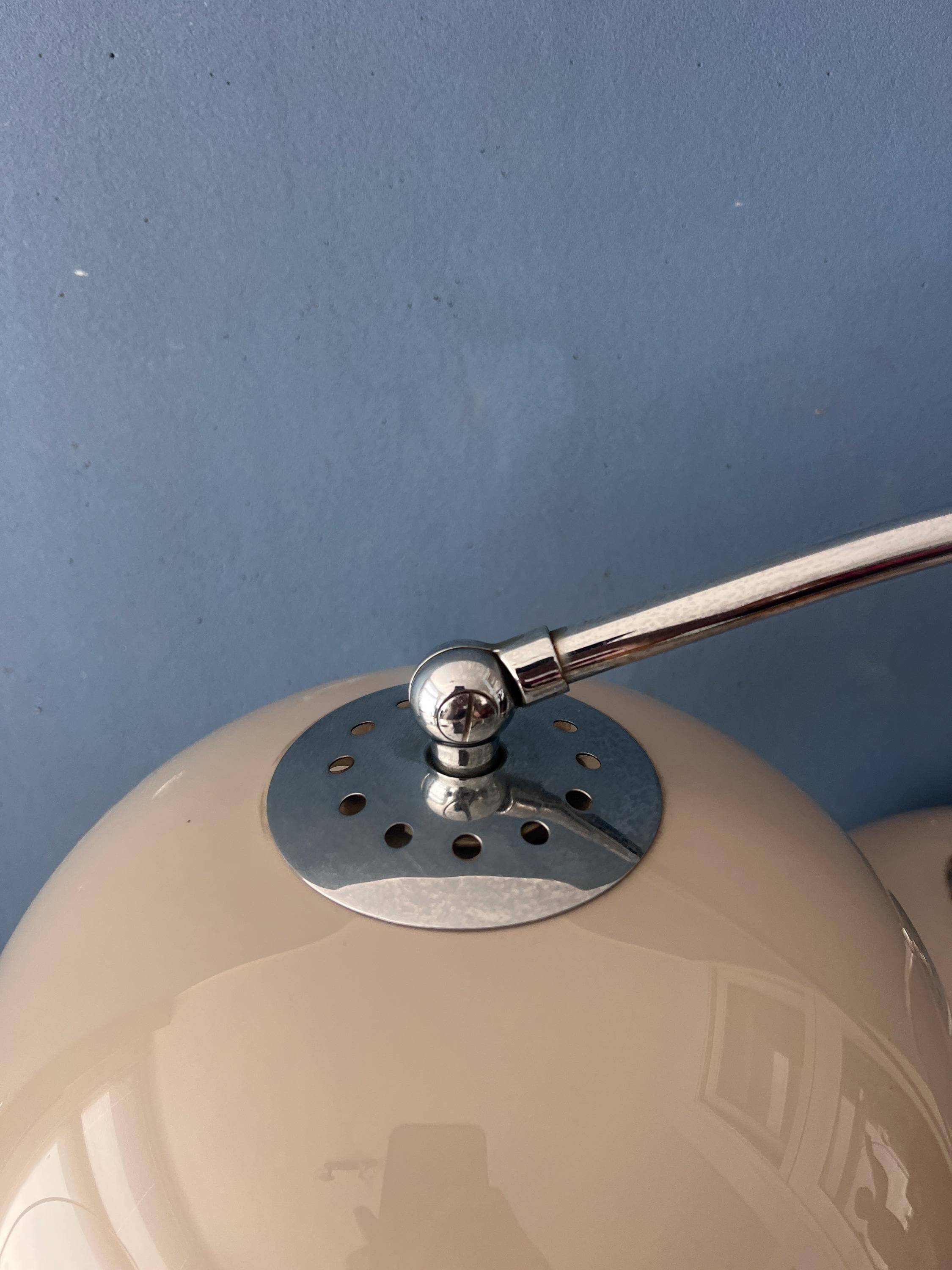 Dijkstra Mid-Century double arc mushroom floor lamp