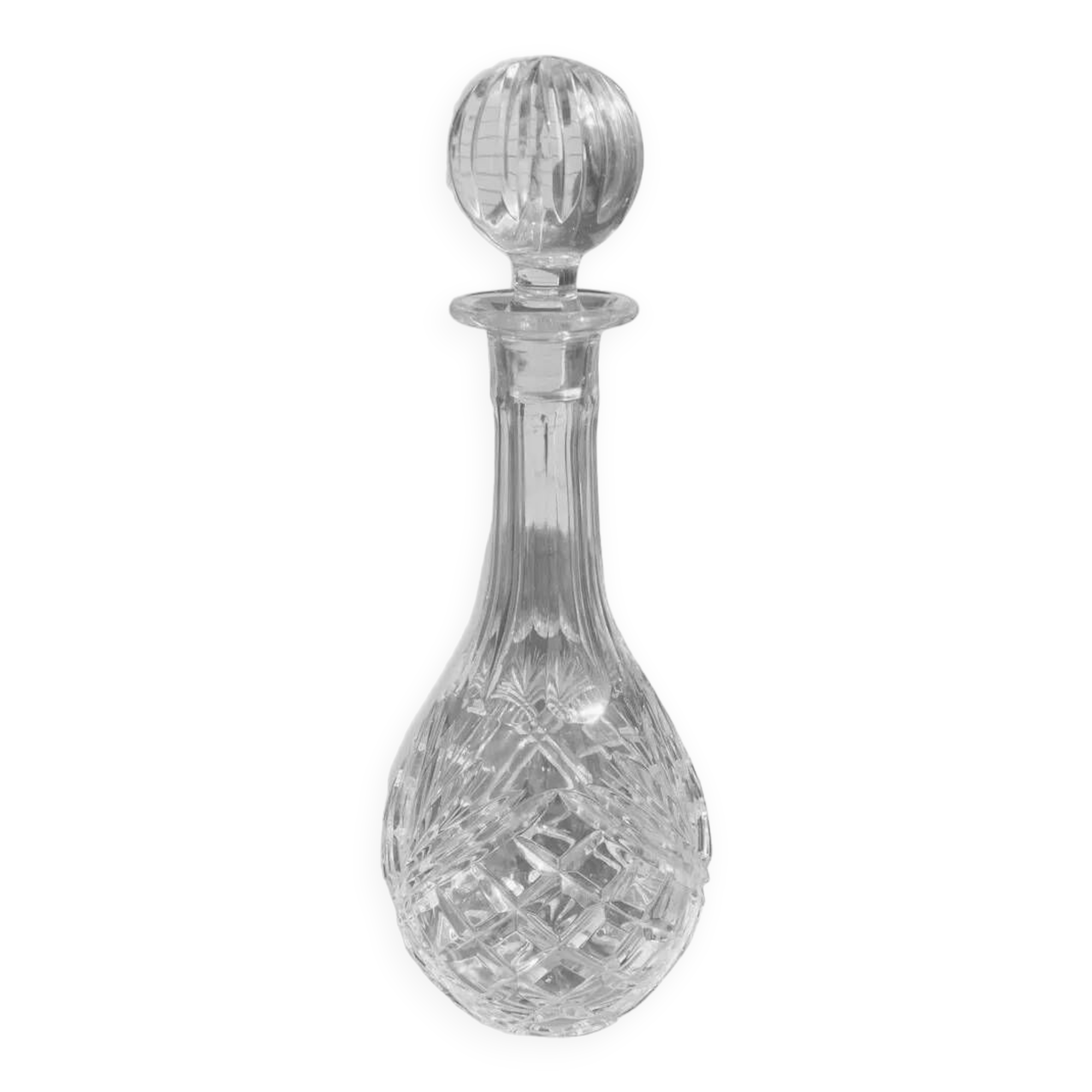 Carafe en cristal de boheme vintage