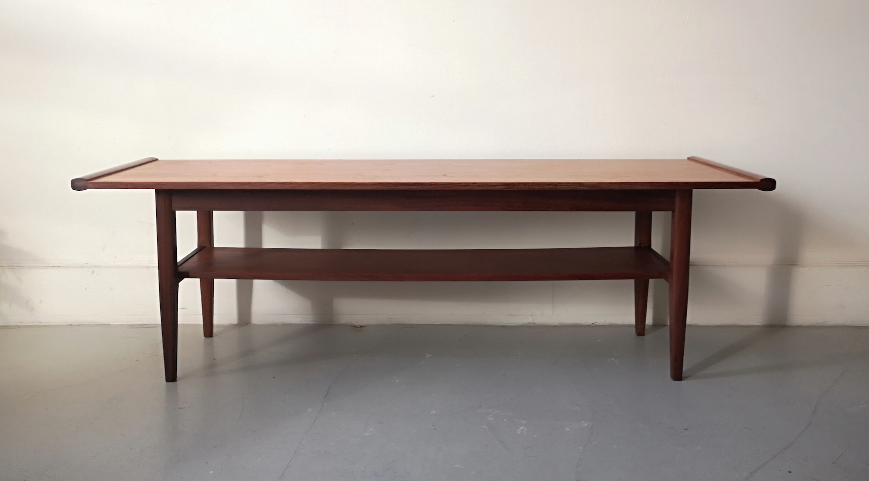 Scandinavian teak wood coffee table, 1960