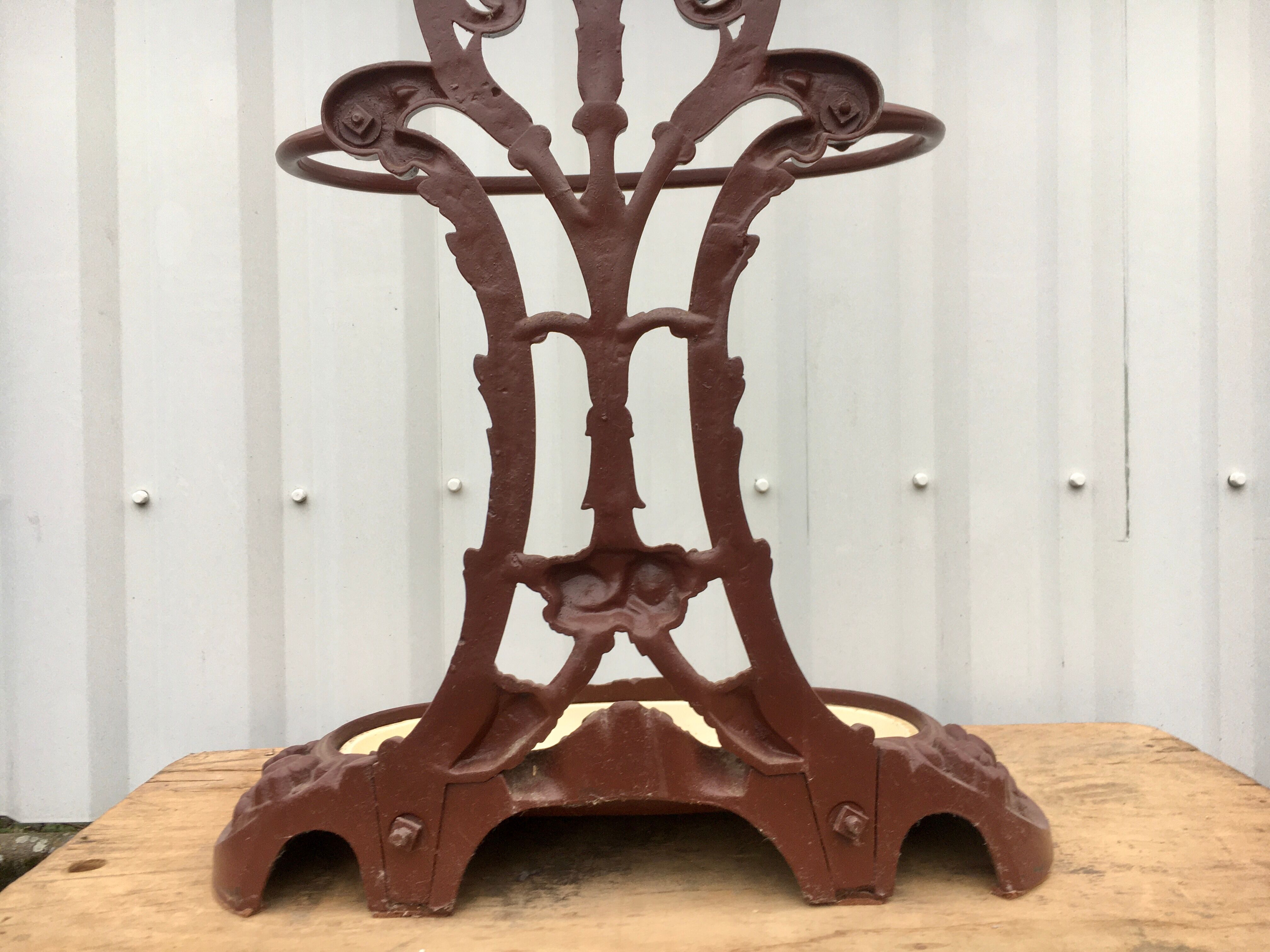 Alfred Corneau Brothers Charleville's coat holder in 19th century cast iron