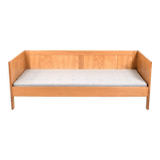 Fine Danish Box Sofa / Daybed in Oak 1960s. New Upholstered