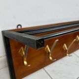 Vintage mid century modern wall coat rack