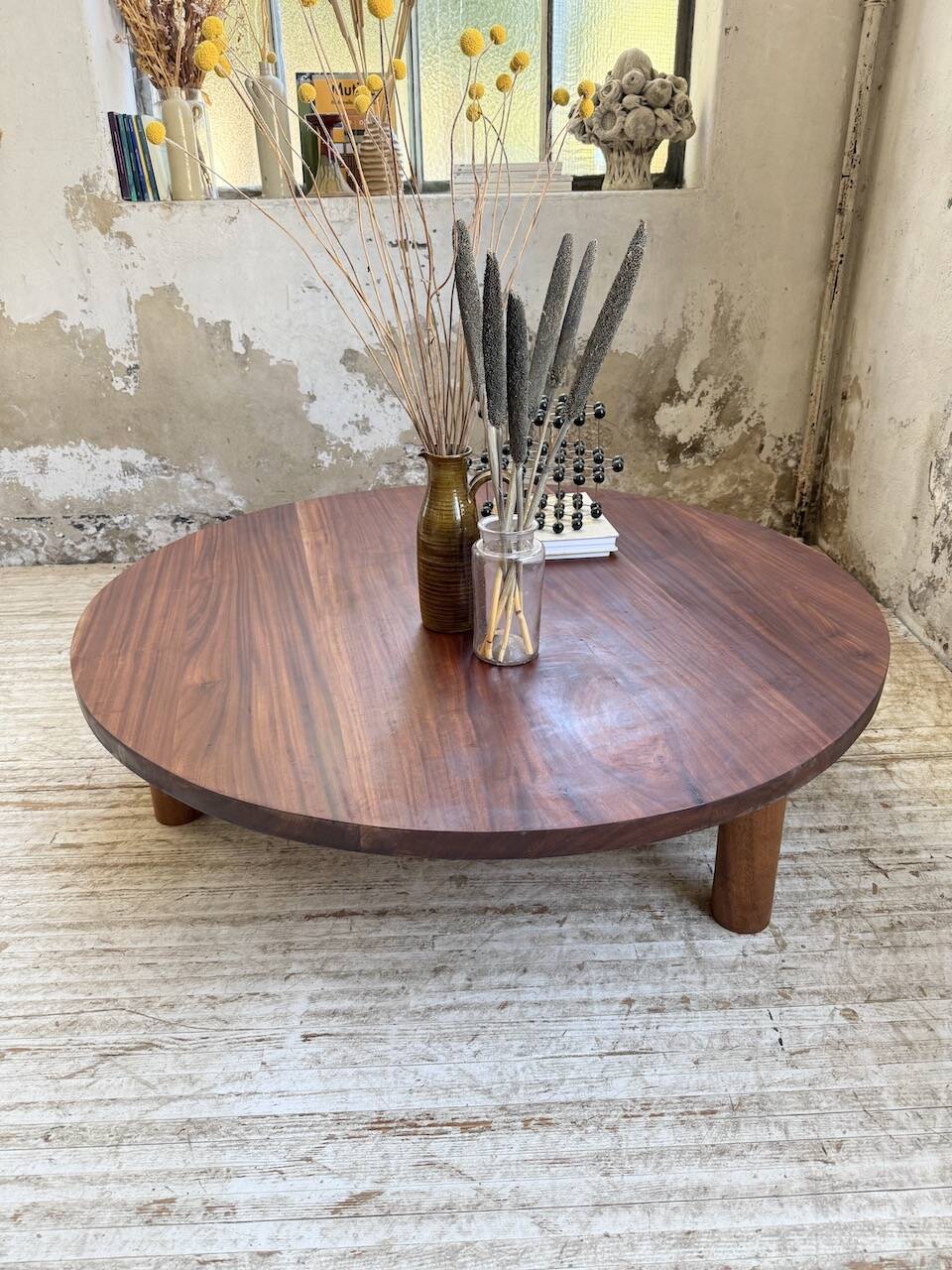 50s round tripod coffee table