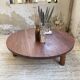 Table basse ronde tripode années 50