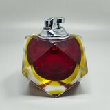 1960s Stunning Table Lighter in Murano Sommerso Glass By Flavio Poli for Se