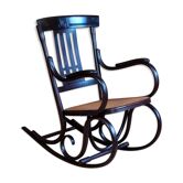 Rocking-chair art nouveau, Glasgow style Mackintosh