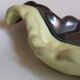 Cut empty-pockets ceramic two-tone atelier cerenne in vallauris 50s