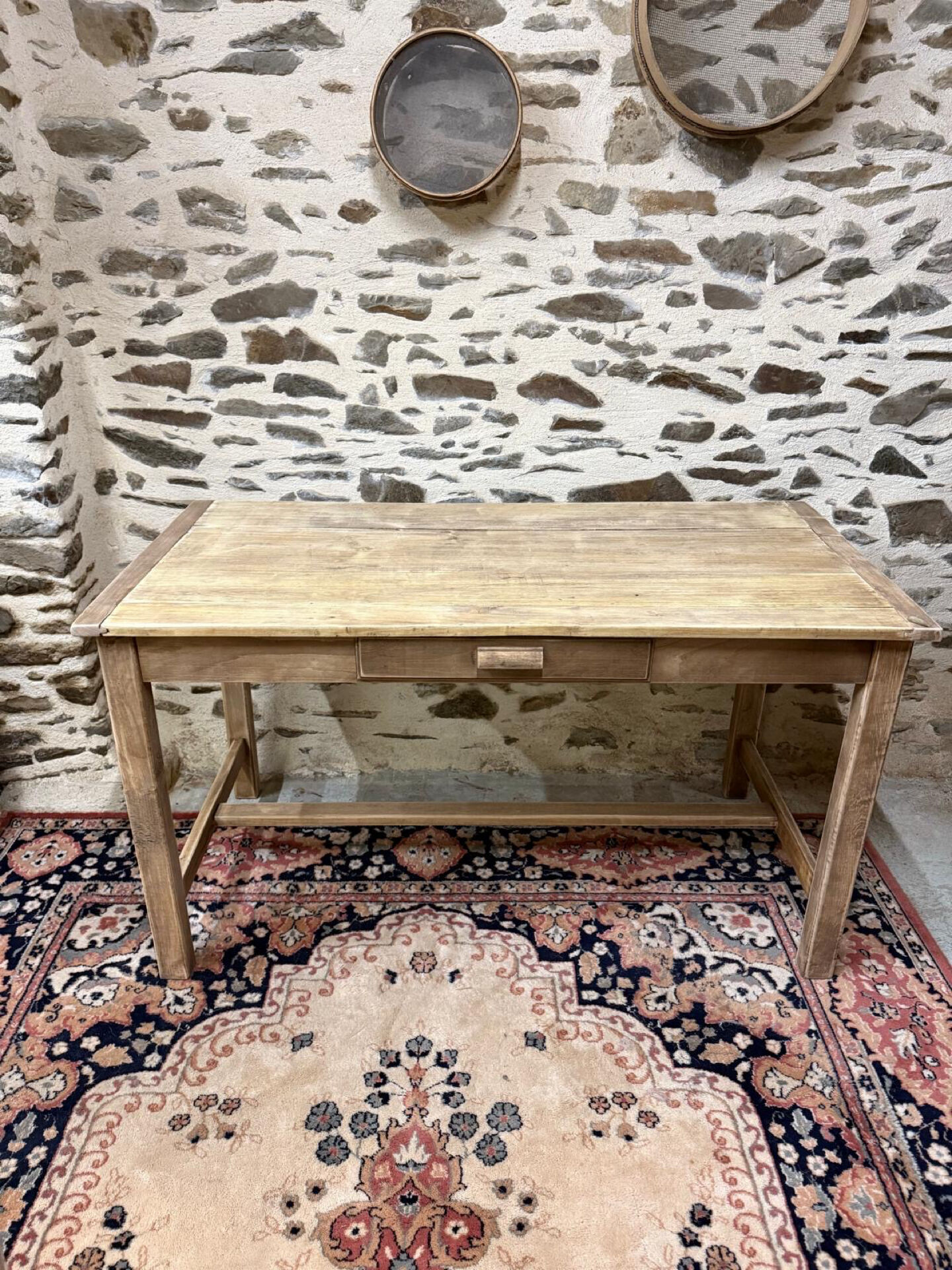 Table ou bureau en bois, rénové