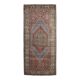 1970s Vintage Turkish Oushak Handmade Wool Cotton Red Area Rug 92x195