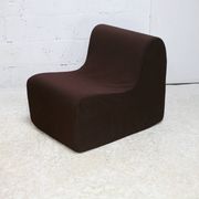 Chair, foam and velvet. Circa 1970