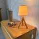 1960s rattan desk or table lamp