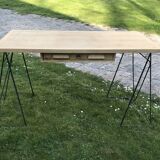 Desk architecture oak and steel design