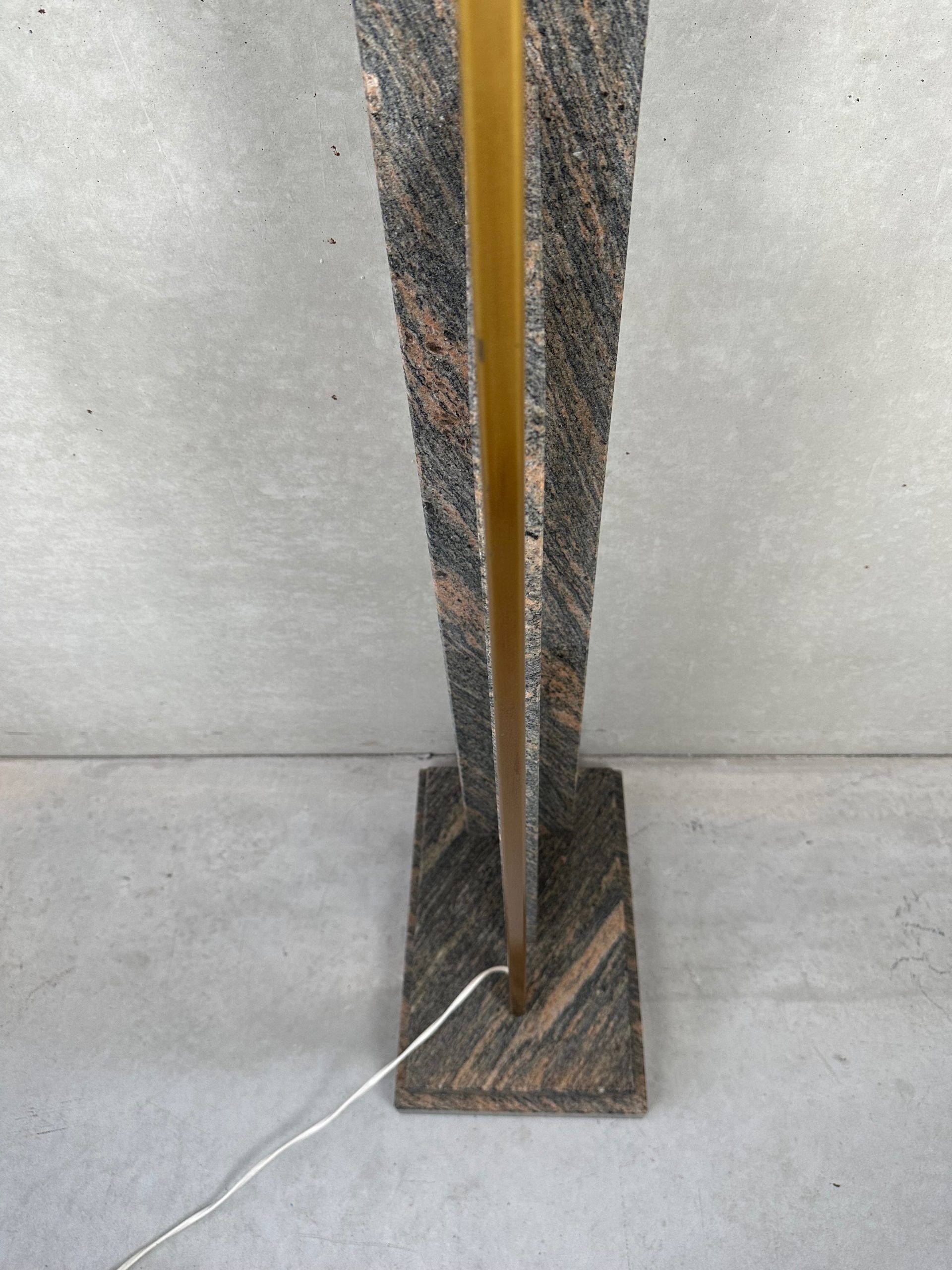 Vintage granite floor lamp