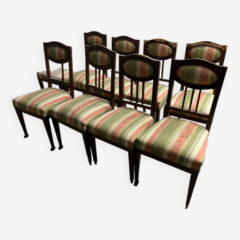 Empire style chairs, for renovation . Set of 9