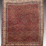 Tapis d'Orient ancien Iran Bidjar : 1.65 X 1.17 Mètres