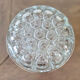 Antique glass and silver-plated flower holder