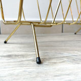 Vintage Art Deco magazine door in gilded brass