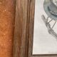 Gravure anglaise 19e, cadre bois vitré