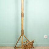 Rattan magazine lamp