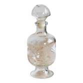Vintage glass carafe with stopper