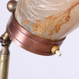 Italian floor lamp in brass was conical adjustable in inclination and height 1950