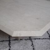 Coffee table in travertine