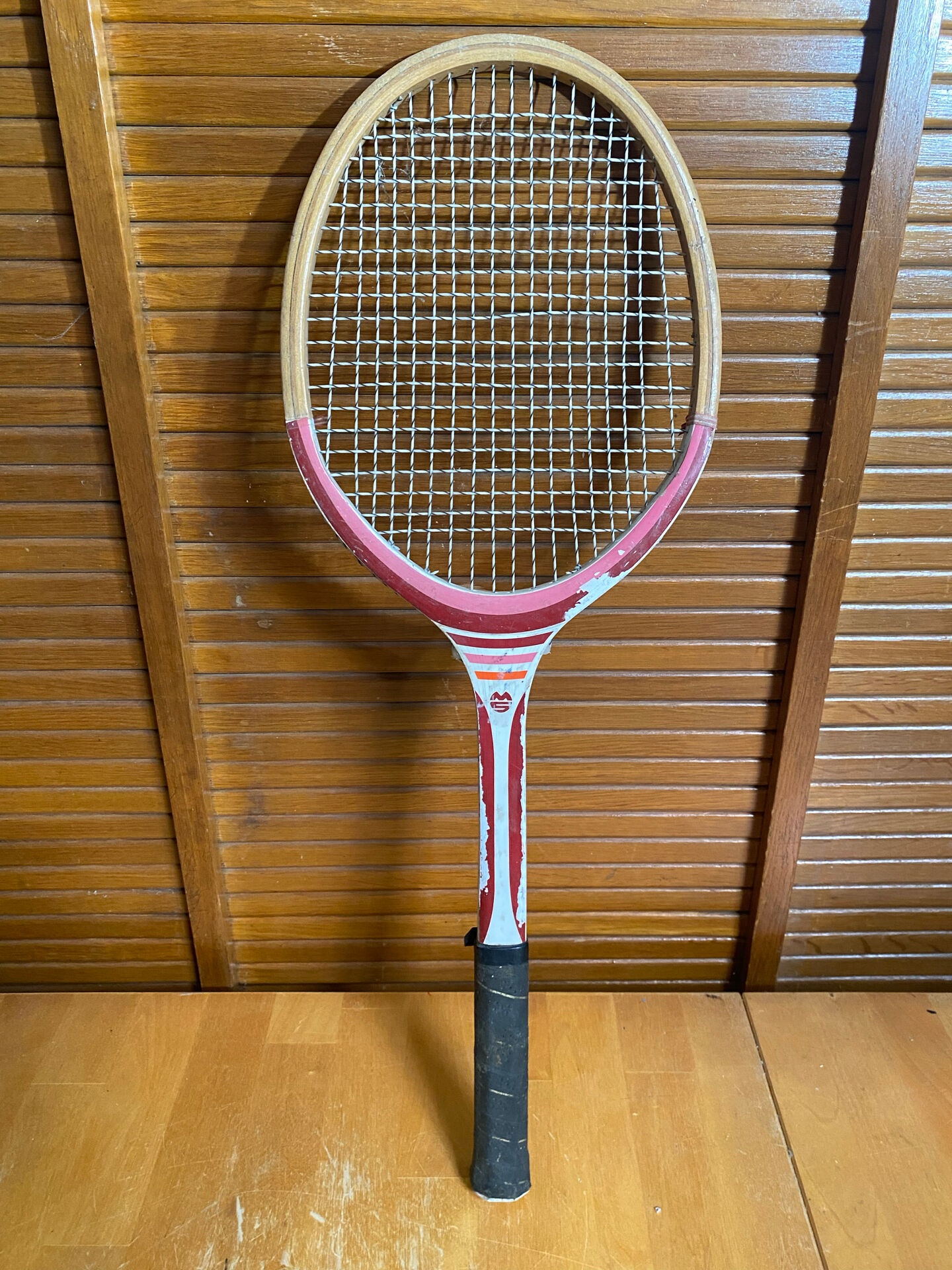Vintage MS Marco School Tennis Racket 2 Wood Sports