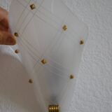 50s Arlus wall light in Perspex and brass