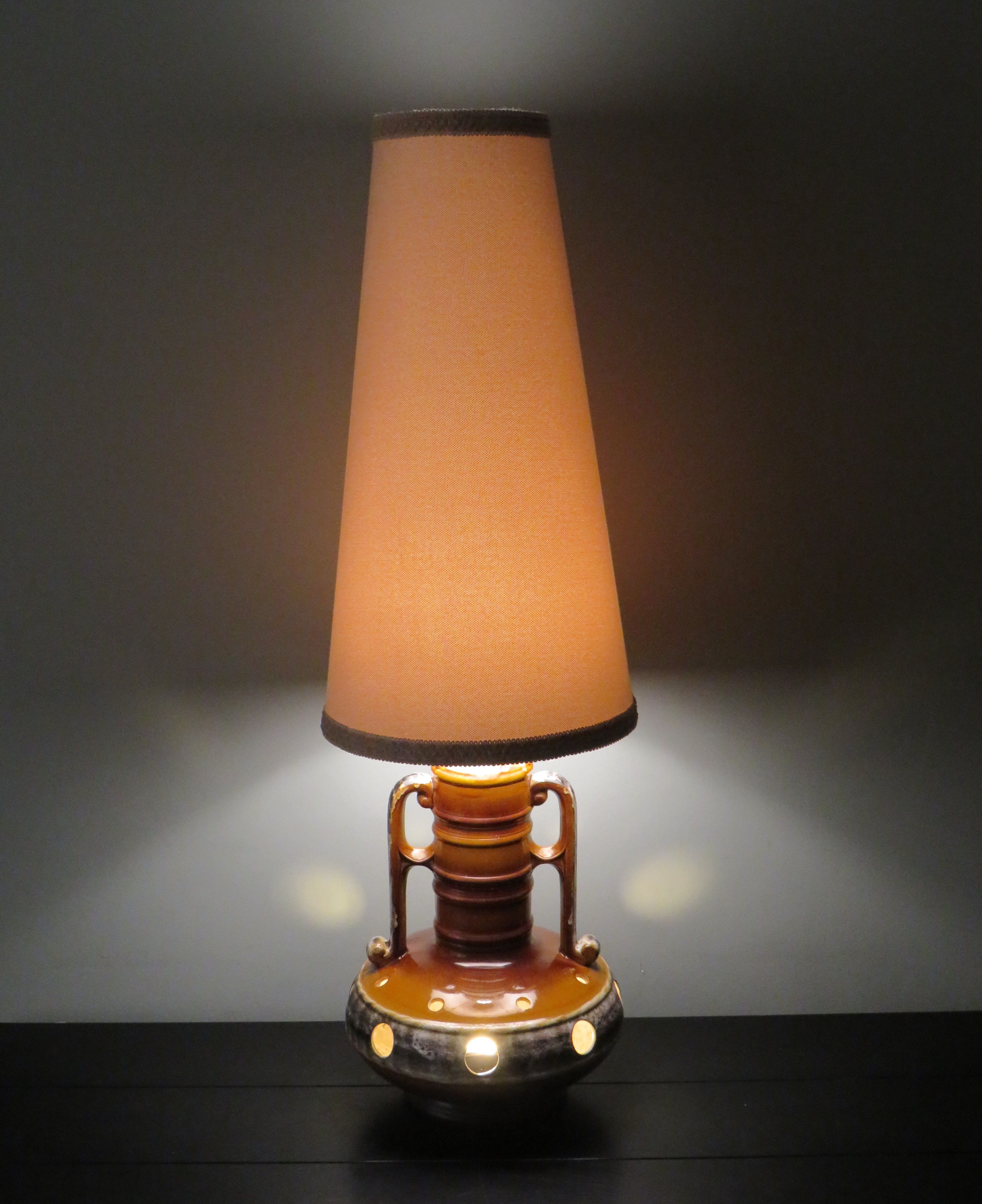 Lampadaire vintage en céramique 1960