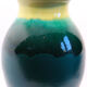 Vase XL malachite green and lemon yellow from Accolay