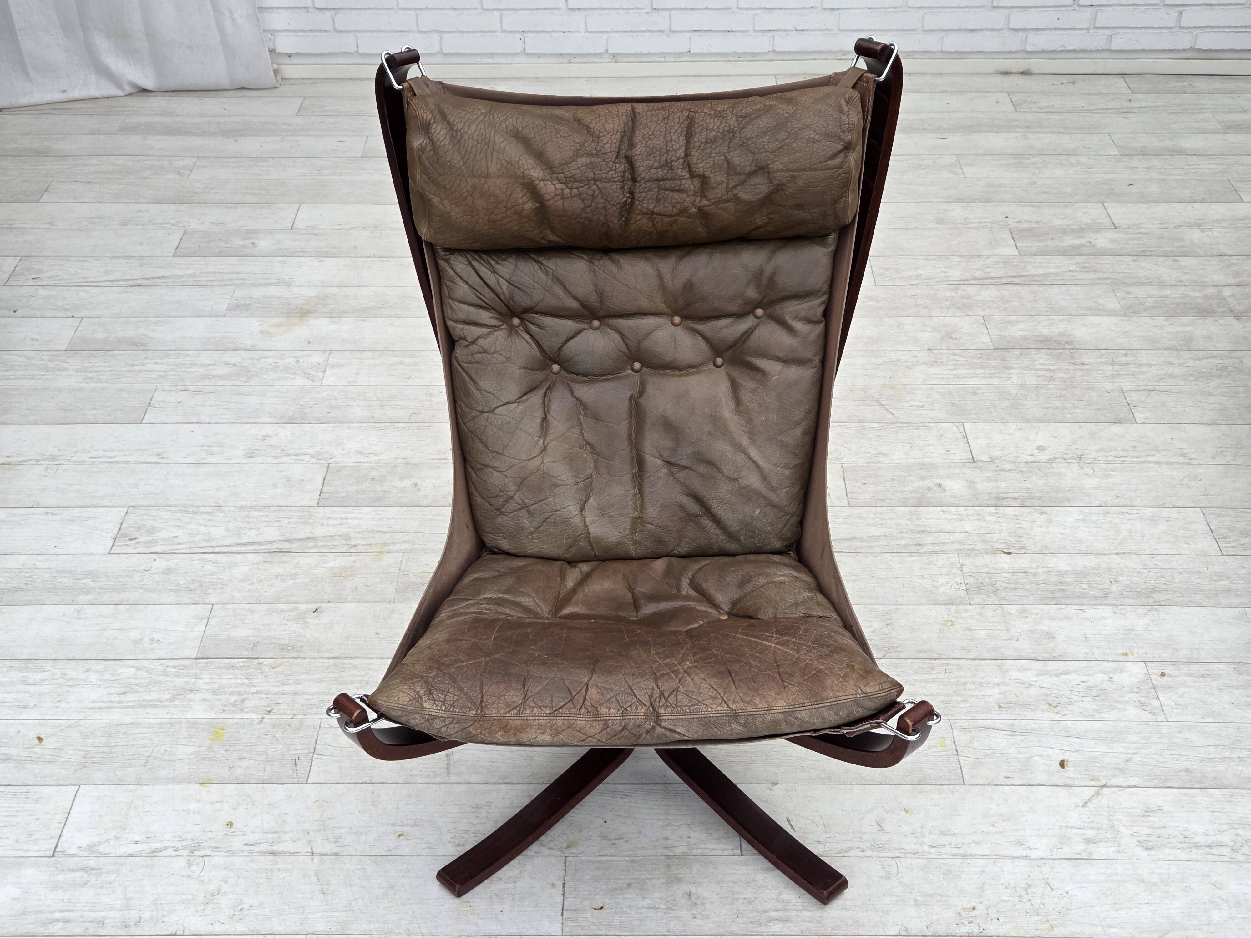 1970s, Norwegian design by Sigurd Ressel, armchair model "Falcon".