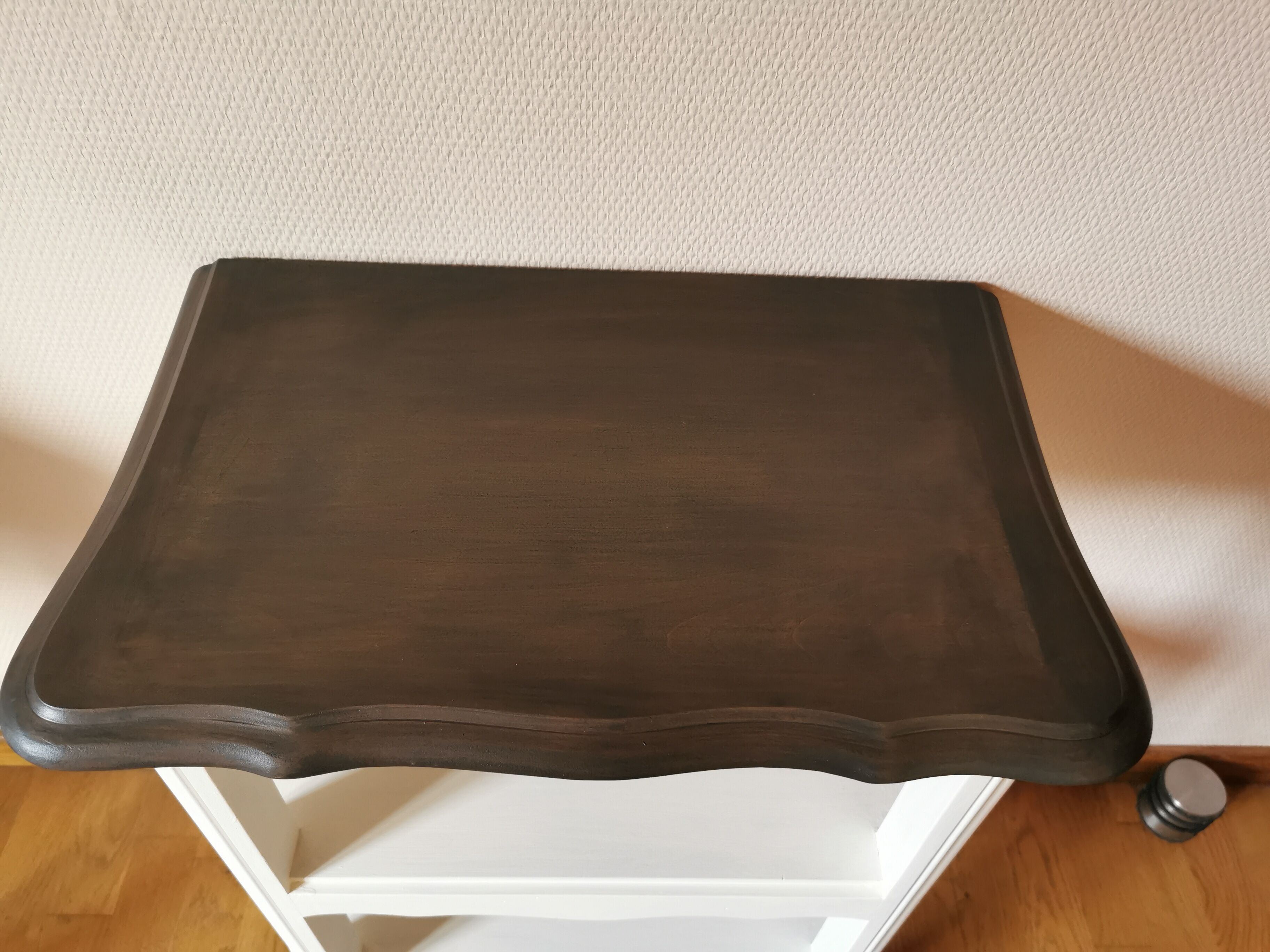 Restyled cherry pedestal table