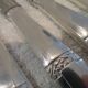 12 silver plated table knives by Argit goldsmith? Art Deco floral bands
