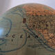 Globe Art Déco avec éclairage