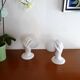 Pair of ceramic hand sconces - globe ball - vintage design 70's