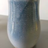 blue enamelled Roger Jacques stoneware pitcher