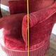 Paire de fauteuils crapaud velours