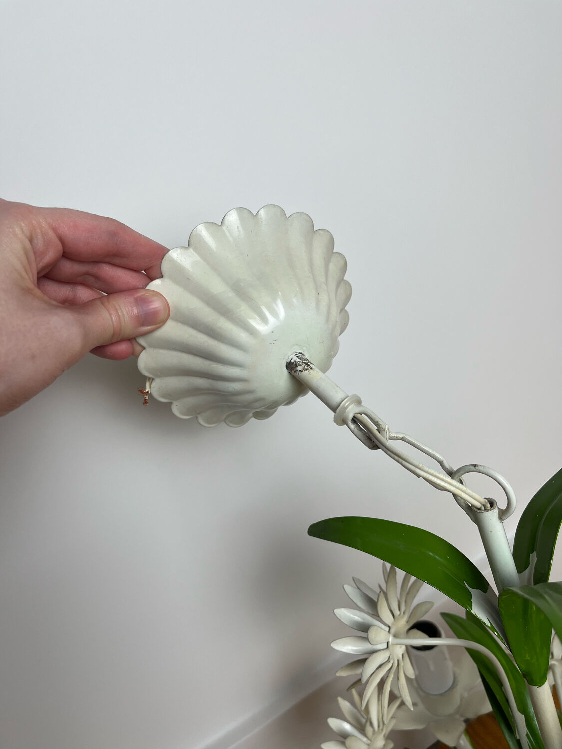 Lustre italien marguerites années 70