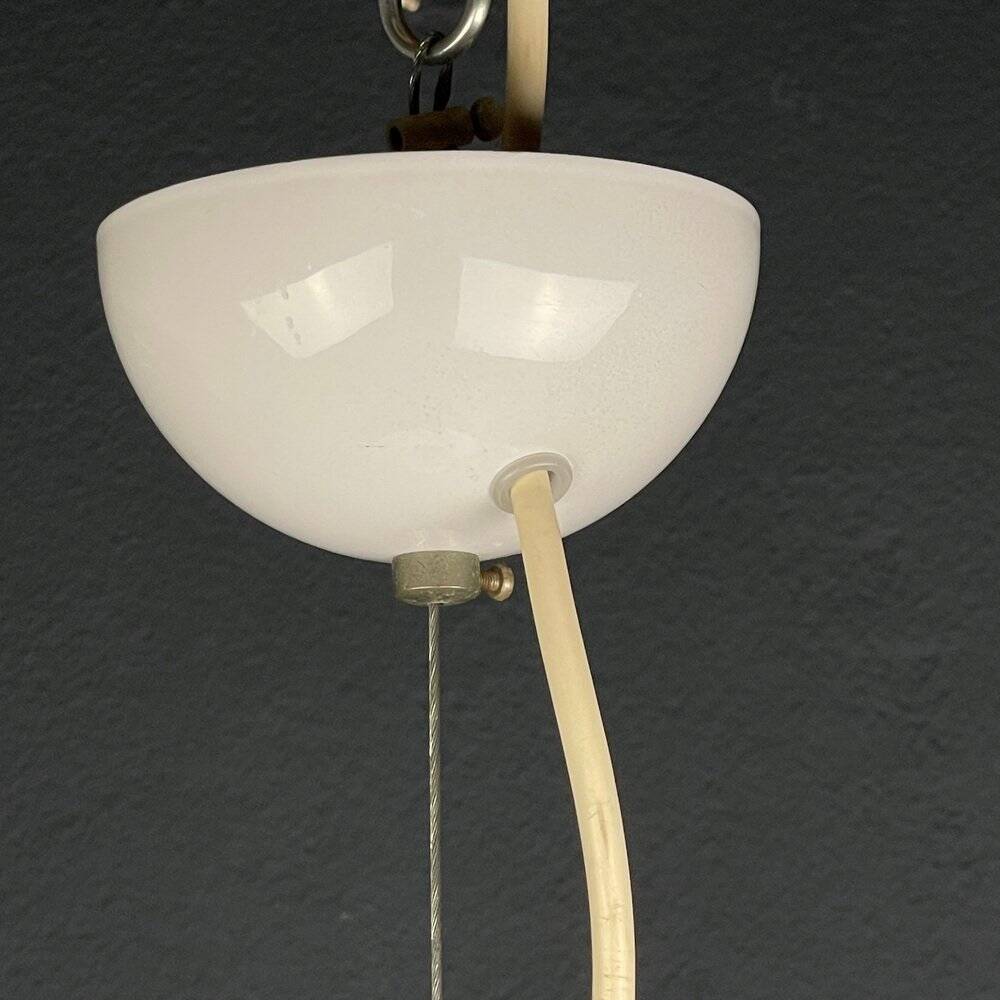 Vintage Murano glass swirling pendant lamp, Murano, Italy, 1970s.