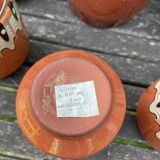 Troyan ceramic pitcher/glass set in Bulgarian-Balkan stoneware